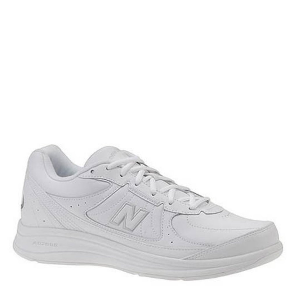 NEW BALANCE Men's 577v1 White Leather Sneakers